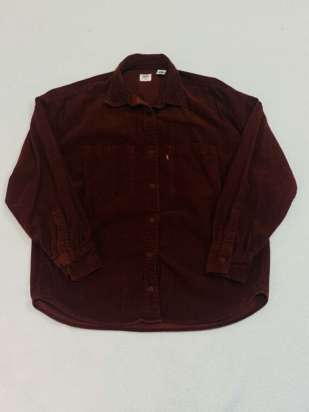 Levi's Orion Corduroy Overshirt Burgundy / Dark Red Modern XS